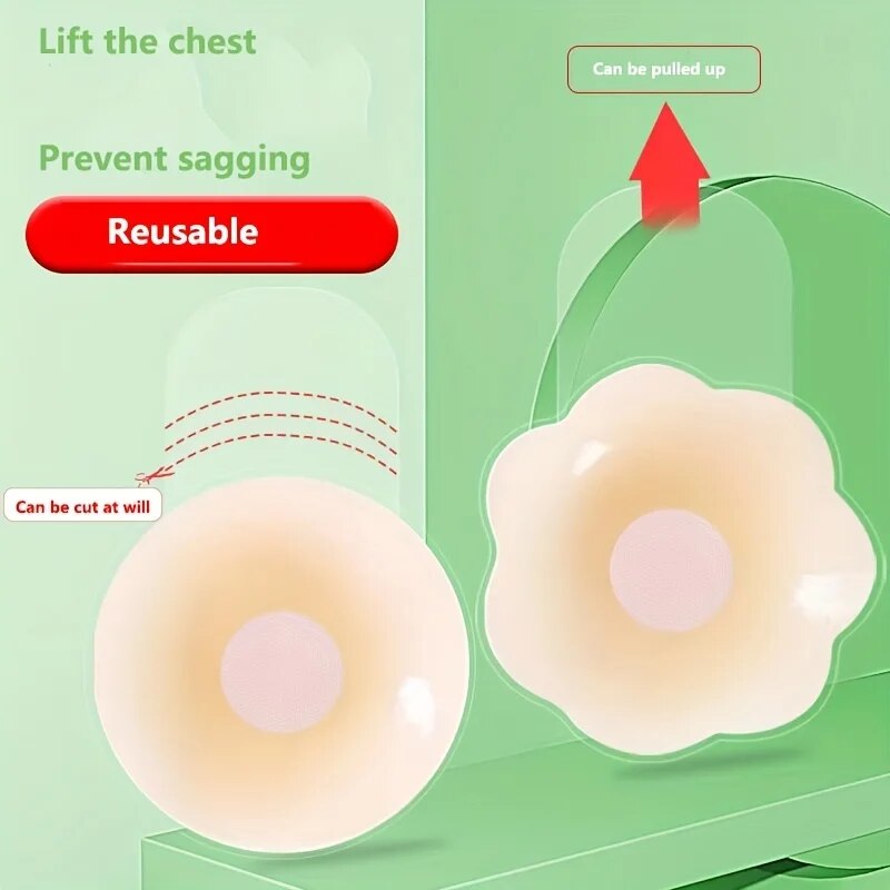 1Pairs Silicone Nipple Cover L - Push Up Bra Padded recension och pris