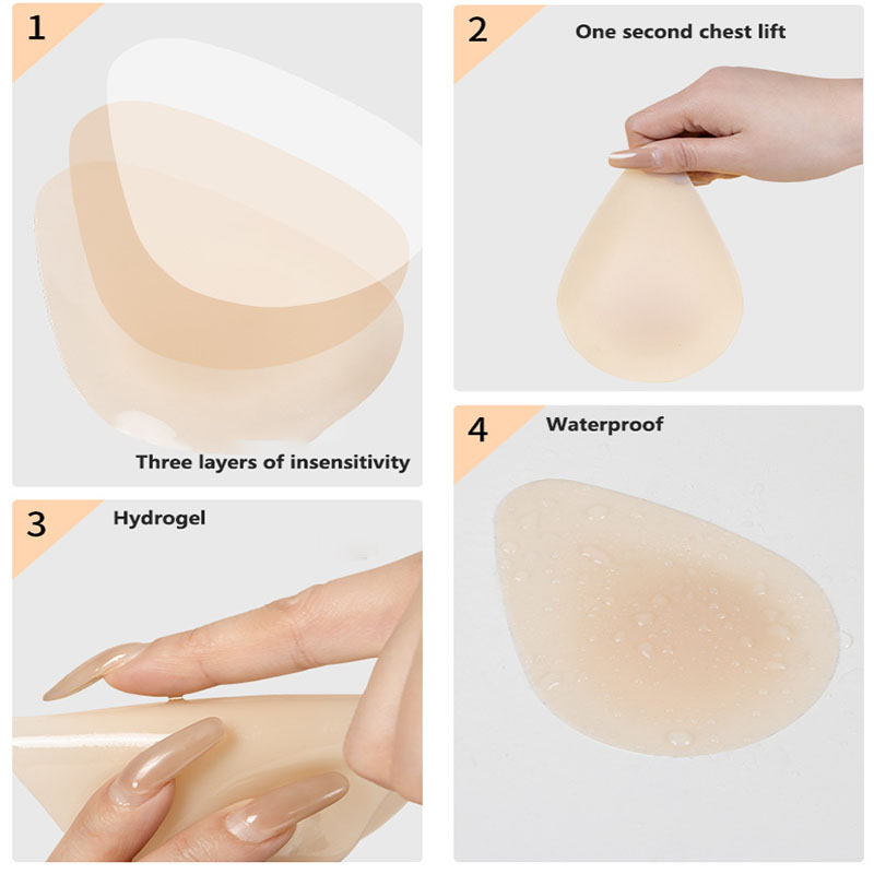 Waterdrop Invisible Bra Silico - Push Up Bra Padded recension och pris