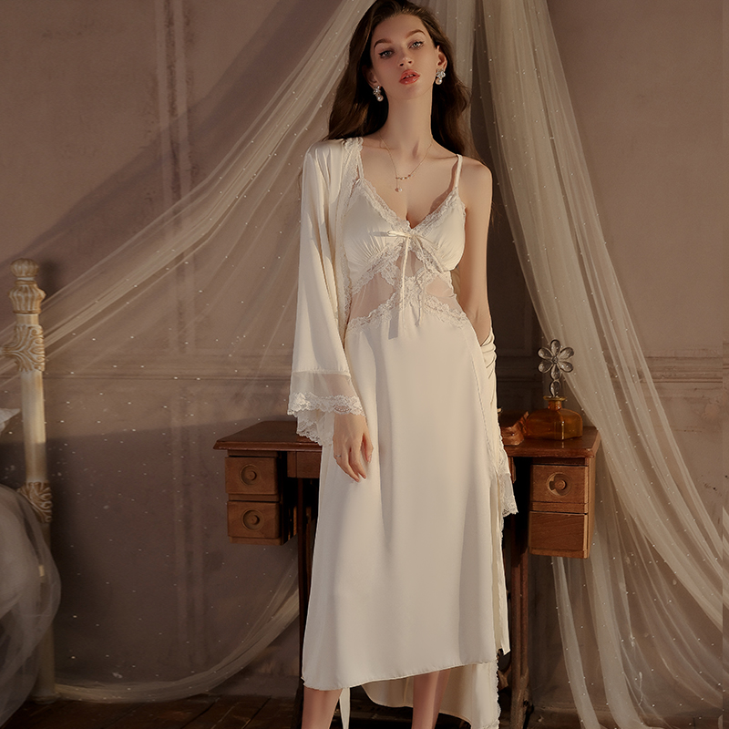 Women French Romantic Sling Ni - Robe Silk Women recension och pris