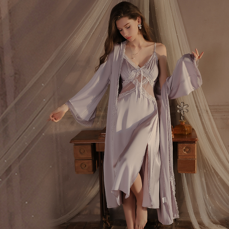 Women French Romantic Sling Ni - Robe Silk Women recension och pris